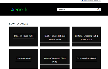 Enrole Zendesk support screenshot